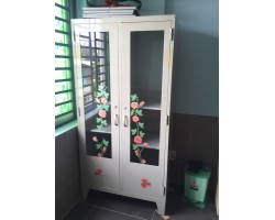 Thanh Lý Tủ Sắt 2 Cánh Kiếng Như Mới 95%